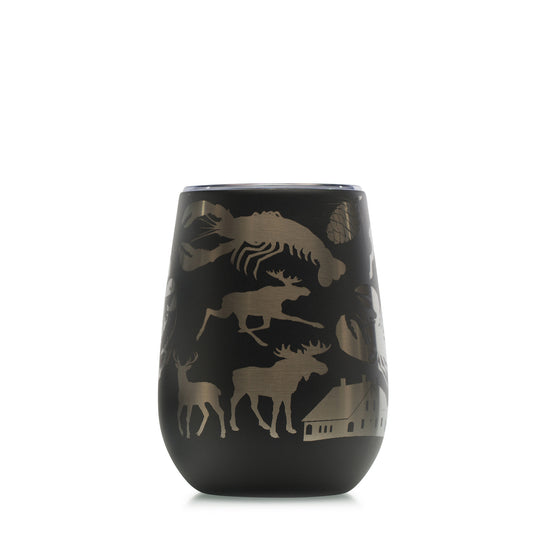 10 oz. Take Maine Home Stemless Goblet, Flat Black